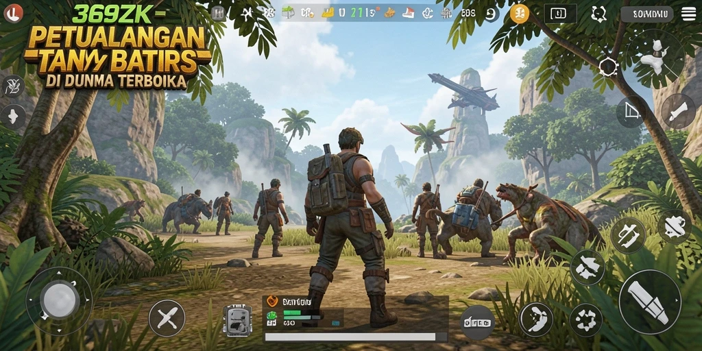Gameplay 369ZK yang menampilkan eksplorasi dunia terbuka yang luas.