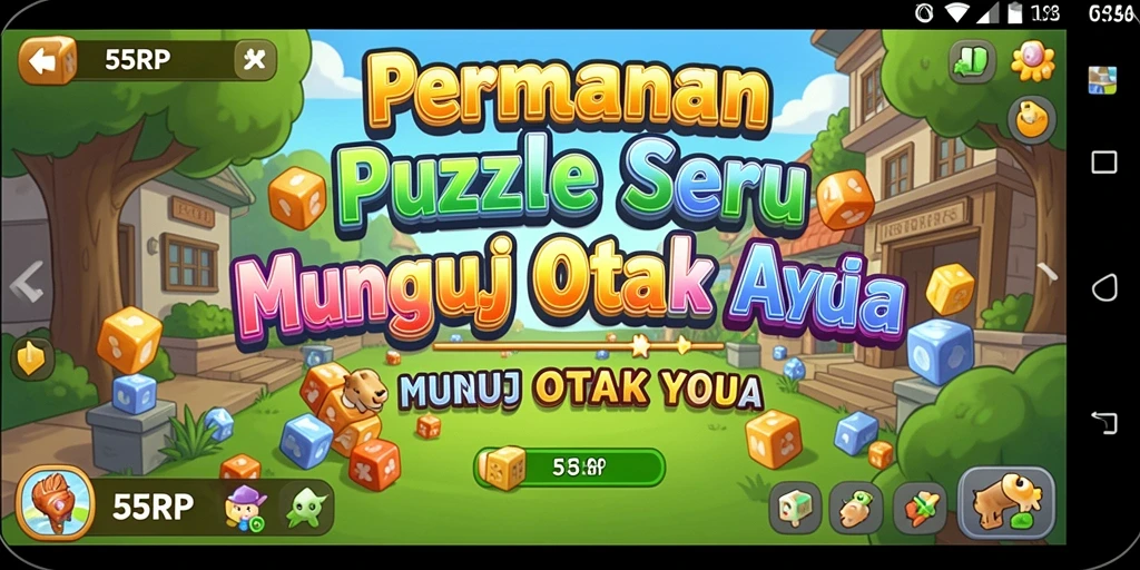 Tampilan gameplay menarik di 55RP dengan teka-teki yang menantang.