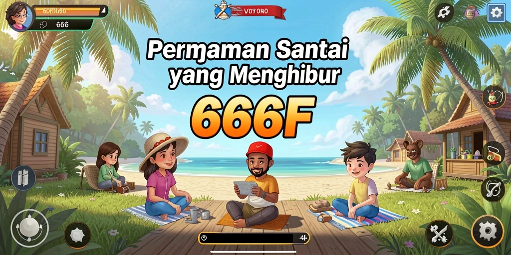Tampilan gameplay dari <strong>666F</strong> yang penuh warna dan menarik.