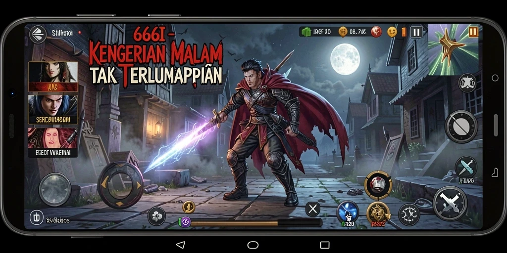 Tampilan gameplay menegangkan dengan suasana Horror yang mencekam.