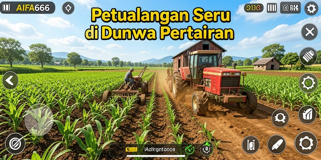 Tangkapan layar AIFA66 menampilkan petualangan pertanian yang memukau.
