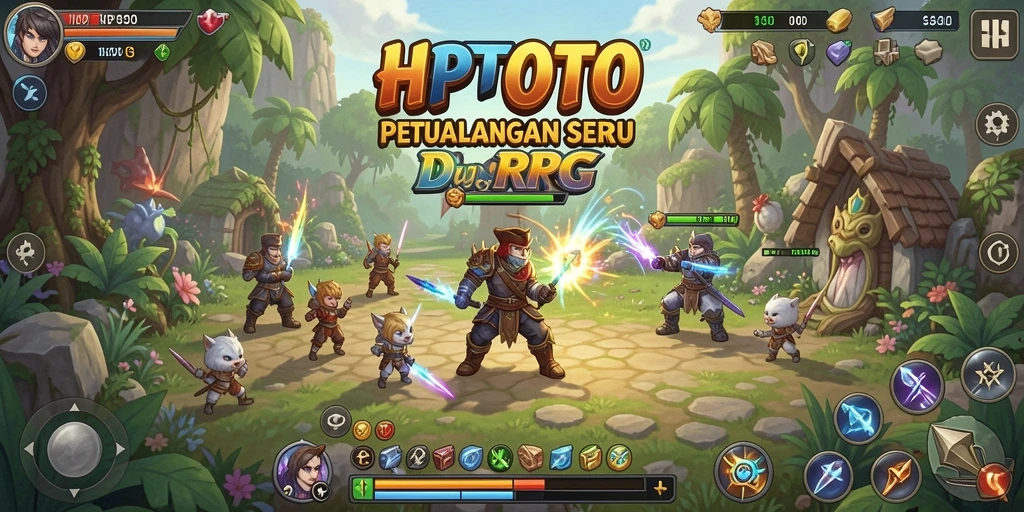 Gambaran gameplay HPTOTO yang menakjubkan dan penuh aksi RPG.