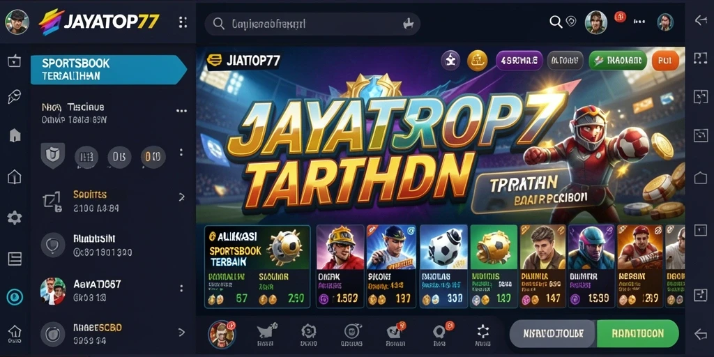 Tampilan antarmuka JAYATOP77 yang menarik dan informatif saat melakukan taruhan.