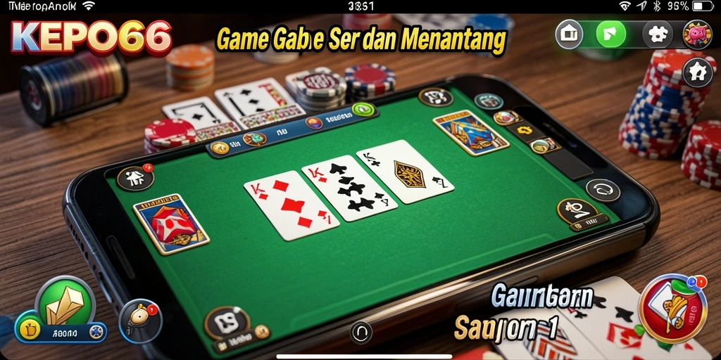 Screenshot gameplay Gaple yang seru dan interaktif.