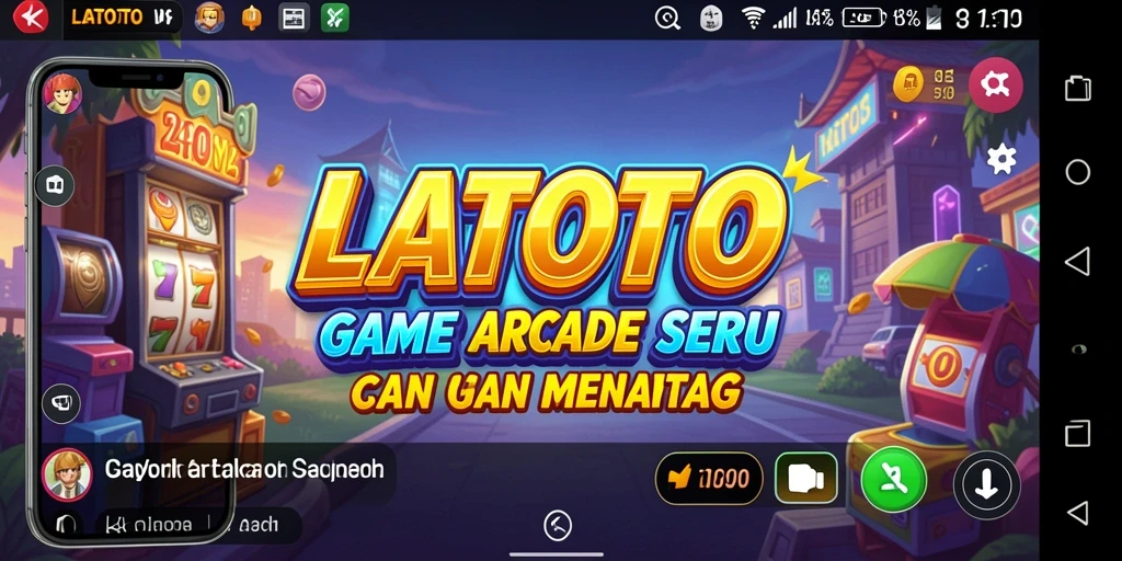 Screenshot LATOTO menampilkan gameplay Arcade yang seru dan dinamis.