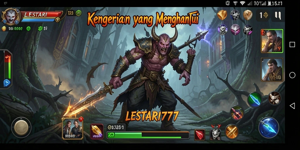 Tampilan gameplay LESTARI777 yang mencekam dan penuh ketegangan.
