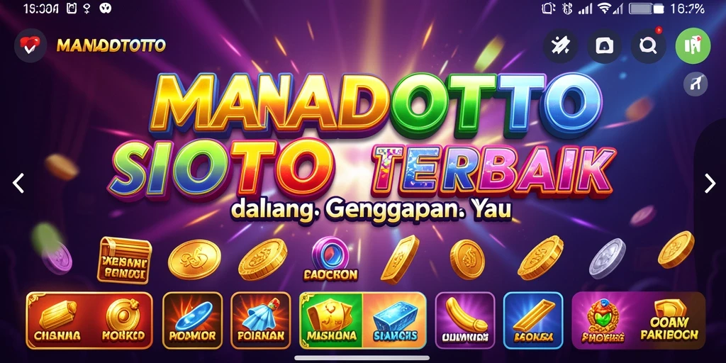 Tampilan menarik dari gameplay Slot MANADOTOTO.