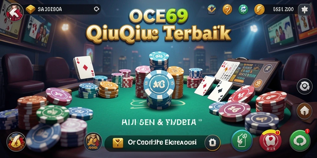 Screenshot gameplay OCE69 menunjukkan keseruan bermain QiuQiu.