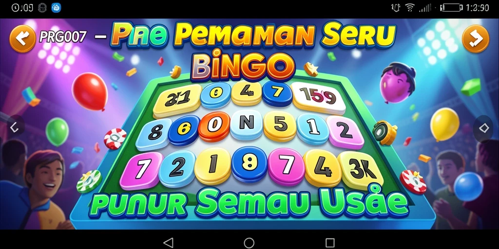 Tampilan gameplay Bingo yang seru dan interaktif dari PRG007.