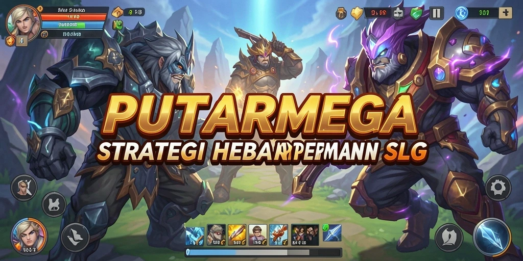Screenshot gameplay PUTARMEGA menampilkan strategi bertempur yang menegangkan.