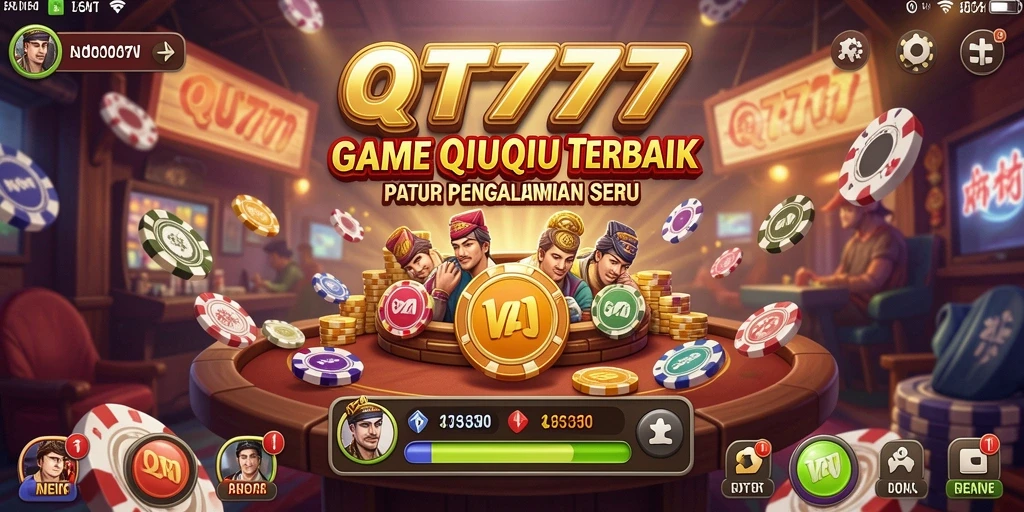 Tampilan gameplay seru dari QT777 menampilkan strategis QiuQiu.