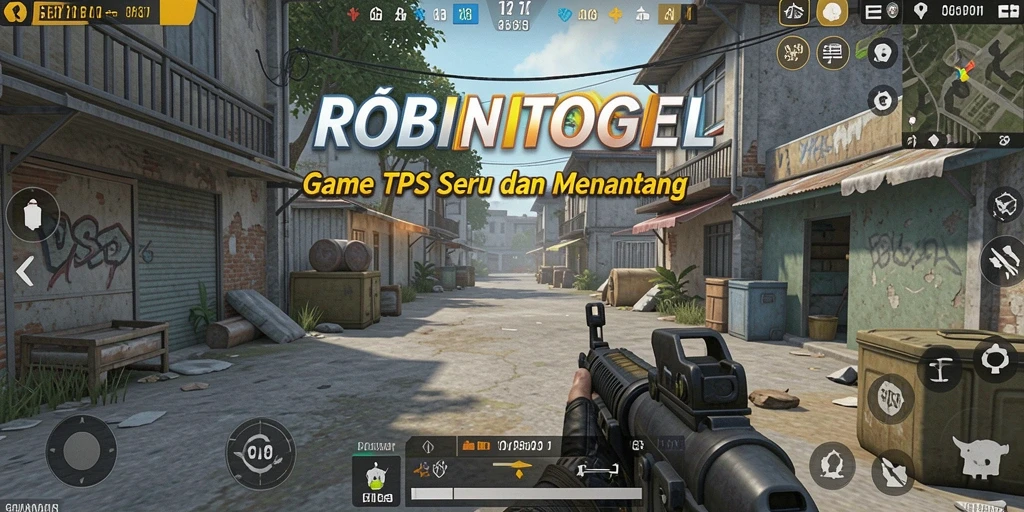 Tampilan gameplay seru dalam ROBINTOGEL yang memukau.