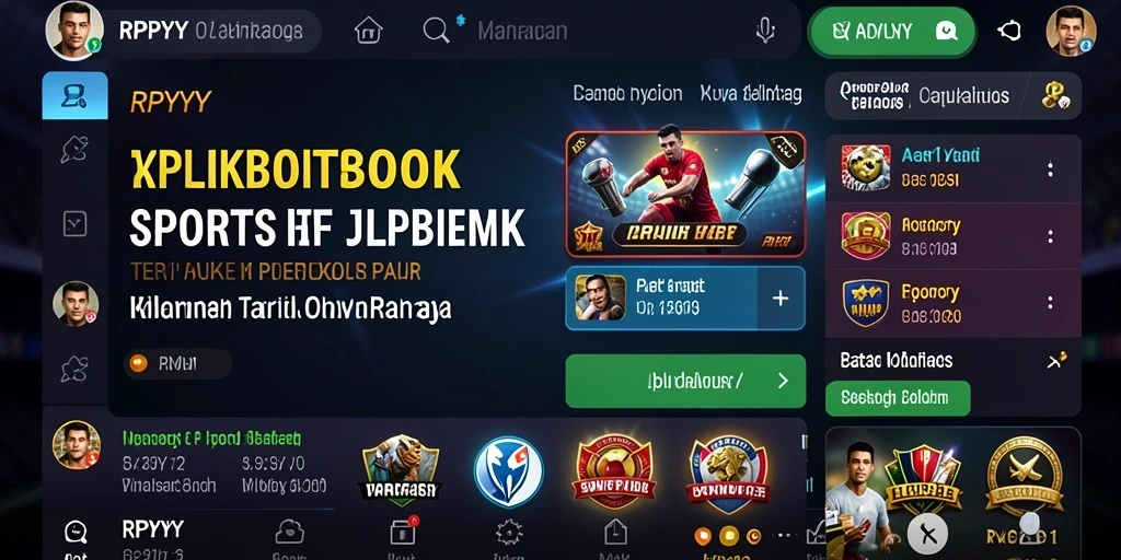 Screenshot gameplay RPYYY yang menunjukkan pengalaman taruhan olahraga yang seru.