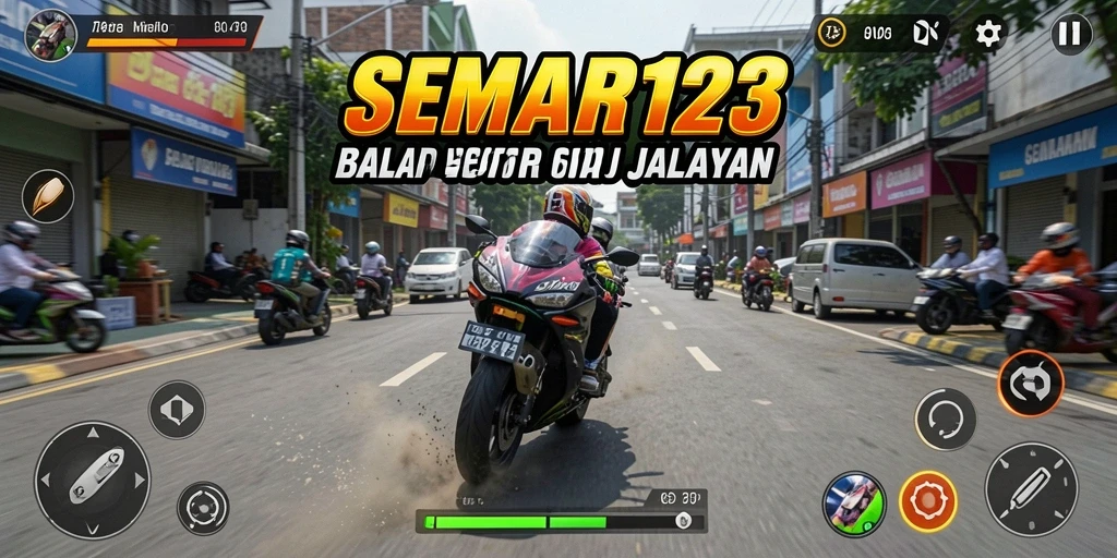 Tampilan gameplay SEMAR123 yang penuh aksi dan kecepatan tinggi.