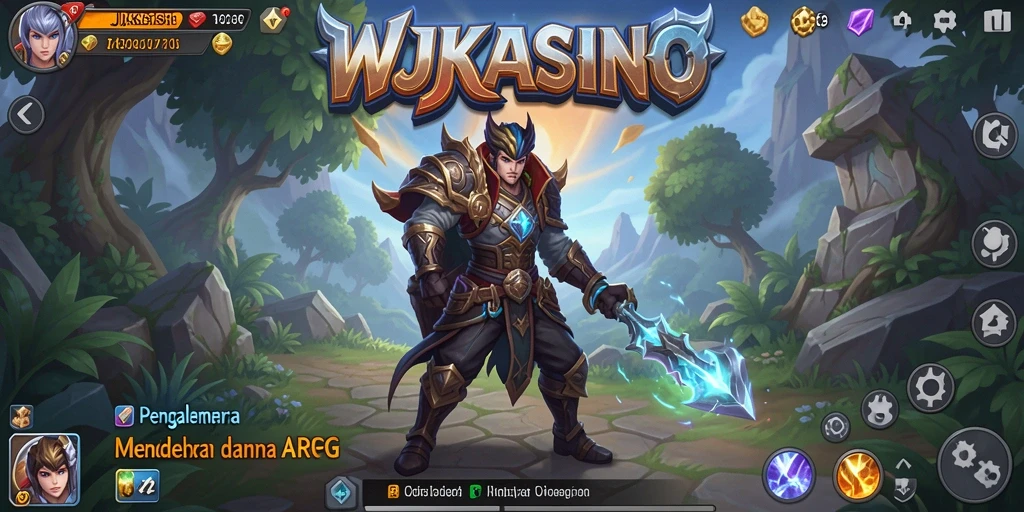 Screenshot menunjukkan intensitas pertempuran dalam WJKASINO.